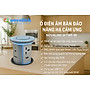 Ổ điện âm bàn đảo bếp nâng hạ cảm ứng, điều khiển qua app, tích hợp sạc không dây Novalink WTWF-B. Nhập khẩu chính hãng