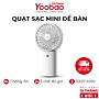 Quạt sạc mini để bàn làm việc YOOBAO F3 6000/3000mAh - Có thể chạy 32 giờ - Hàng chính hãng Bảo hành 12 tháng 1 đổi 1