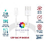 Cáp sạc cho iPhone/ iPad Baseus Superior Series Fast Charging Data Cable USB to iP (2.4A, 480Mbps, Fast charge, ABS/ TPE Cable)- Hàng chính hãng