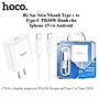 Bộ Sạc Siêu Nhanh Type C PD 30W Cho Iphone 15 và Android mới nhất Hoco. C76 Pro dây sạc type c to type c dài 1m, củ sạc tích hợp chip thông sạc nhanh an toàn bảo vệ máy - Hàng Chính Hãng