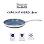 Chảo chiên/ rán iMAT Hybrid Blackcube chống dính Ceramic lòng xanh mới size 28cm