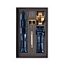 Dây đồng hồ Handmade Da Cá Sấu Navy Chỉ Trắng Size 20/22mm - Dây Đeo Da Cá Sấu Thật 100% - Bảo Hành 12 Tháng