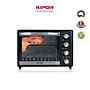 Lò nướng, chiên không dầu KIPOR KP-OV5438 - 38L - Nhiệt lò 250 độ, thanh nhiệt hai mặt trên dưới, chuông cảnh báo an toàn -Hàng chính hãng