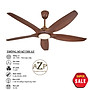 Siêu Sales QUẠT TRẦN AZP- 5 CÁNH NHỰA, CÔNG XUẤT 70W, CÓ REMOT- Hàng Nhập Khẩu