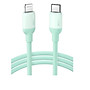 Cáp dữ liệu USB dành cho iphone màu xanh truyền dữ liệu giữa máy tính và điện thoại dài 1m Ugreen 20308 - Hàng chính hãng