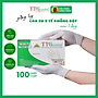 Găng Tay Y Tế Size M Không Bột Nitrile TTGLOVES Màu Trắng ( 100 Chiếc/hộp)