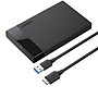 Ugreen 50956 Hộp đựng ổ cứng SATA 2.5 inch kèm dây cáp Mircro 3.0 to USB A màu Xám nhạt US221  Hàng chính hãng
