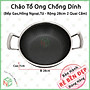 Chảo Chống Dính Vân Tổ Ong KhoNCC Hàng Chính Hãng - 2 Quai Tay Cầm - Đường Kính Cỡ 28cm - Dày Dặn Dùng Các Loại Bếp Kể Cả Bếp Từ - KLM-CCD2Q28CM