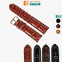 Dây đồng hồ nam da cá sấu đốt tre Bụi Leather D103 - Hàng khâu tay thủ công cao cấp - Bảo hành 12 tháng