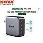 Củ sạc nhanh USB Type C 4 cổng 100W GaN Hỗ trợ QC4+, PD3.0 Ugreen 40737 CD226 - Hàng chính hãng