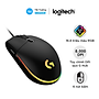Chuột game có dây Logitech G203 Lightsync - Tùy chỉnh RGB, 6 nút lập trình, nhẹ, 8000 DPI, PC/Mac - Hàng chính hãng