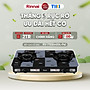 Bếp gas dương Rinnai RV-715Slim(GL-Pe) mặt bếp kính và kiềng bếp men - Hàng chính hãng.
