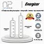 Ổ điện đa năng Energizer 5AC kèm 3USB-A và 1USB-C sạc nhanh PD 20W 38W, tải 2500W - BH 12 tháng