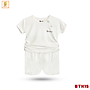 Đồ sơ sinh bé trai Babiboo bộ quần áo ngắn tay chất viscose mềm mịn mát BTK15