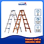 Thang Nhôm Gấp Chữ A , Siêu Nhẹ , chính hãng Nikawa,  NKD 3,4,5 bậc ( 75cm-125cm)