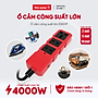 Ổ cắm công suất lớn Điện Quang ĐQ ESKHP 3RB 5M (3 lỗ, màu đỏ đen, dây dài 5m)