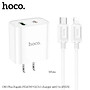 Bộ Sạc Nhanh Dành Cho Hoco. C80 Plus PD20W QC3.0 2 Cổng Sạc Type-C + USB-A Kèm Cáp Type-C To IP Dài 1m Hàng Chính Hãng