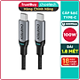 Dây Cáp Sạc Nhanh USB Type C to Type C 100W Dài 1.8M Chuyên Sạc iPhone 15, Macbook, Laptop, Smartphone CHOETECH XCC-1002-GY - Hàng Chính Hãng
