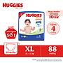 Tã/bỉm quần Huggies Skin Care Mega Jumbo XL84+4 miếng với tràm trà dịu da