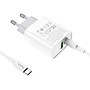 Bộ sạc PD 20W hoco. C80A – Hàng Chính Hãng 2 cổng ( USB + Type-C )  sạc nhanh 3A, Quick Charger 3.0 cho iPhone/iPad ( kèm dây 1m )