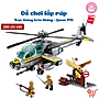 Đồ chơi lắp ráp, xếp hình Qman 1719 - Trực Thăng Trên Không (280 mảnh ghép)