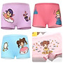 Bộ 4 quần chip đùi cho bé gái, vải cotton, 4 quần hình ảnh bé gái, công chúa khác nhau.