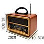 ĐÀI FM NNS NS-8070BT Cổ Điển Retro Đài Phát Thanh Fm Am Sw 3 Băng Tần  Radio Với Usb Sd Tf Máy Nghe Nhạc Mp3 Bằng Gỗ-Hàng Chính Hãng