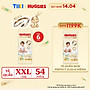 Tã quần Huggies Skin Perfect Super Jumbo XXL48+6 với 2 vùng thấm giảm kích ứng da