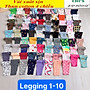 SET 3 QUẦN LEGGING DÀI/QUẦN DÀI HOẠ TIẾT THUN COTTON 4 CHIỀU CHO BÉ GÁI 9-41KG