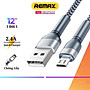 Cáp Sạc Nhanh Micro USB Chính Hãng Remax RC-124m Dòng Sạc Tối Đa 2.4A Truyền Dữ Liệu Dài 1M - Hàng Chính Hãng Remax