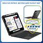 Bao da bàn phím Wi WU MK-007 Pro 360° – Touchpad thông minh, bàn phím cắt kéo, dành cho iPad Pro/Air 11” & 10.9” (2024/2025) - Hàng Chính Hãng