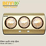 Đèn sưởi nhà tắm Bennix 3 bóng BN-3BG - Hàng chính hãng bảo hành 3 năm