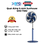 Quạt đứng Sunhouse 5 cánh 110W SHD-7382, động cơ đồng nguyên chất, vận hành êm ái, không tiếng ồn, Hàng chính hãng