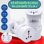 Bộ chuyển đổi ổ cắm điện du lịch đa năng 4 trong 1- Adapter chuyển đổi phích cắm quốc tế đa năng- Ổ cắm du lịch toàn cầu đa chuẩn- Bộ đổi nguồn đa năng du lịch quốc tế- Travel Universal Plug Adapter 4-in-1...Hàng nhập khẩu