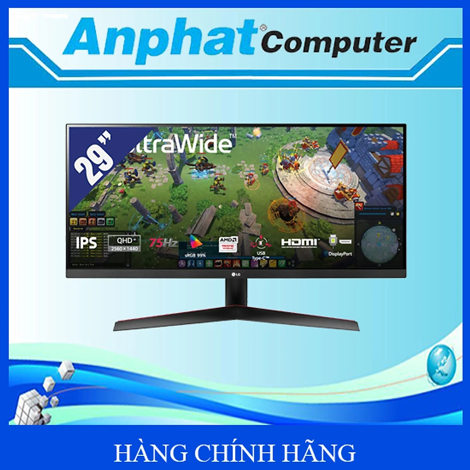 Màn hình LCD LG 29WP60G 29inch2560 x 1080IPS75Hz1 msFreeSync - Hang Chinh Hang