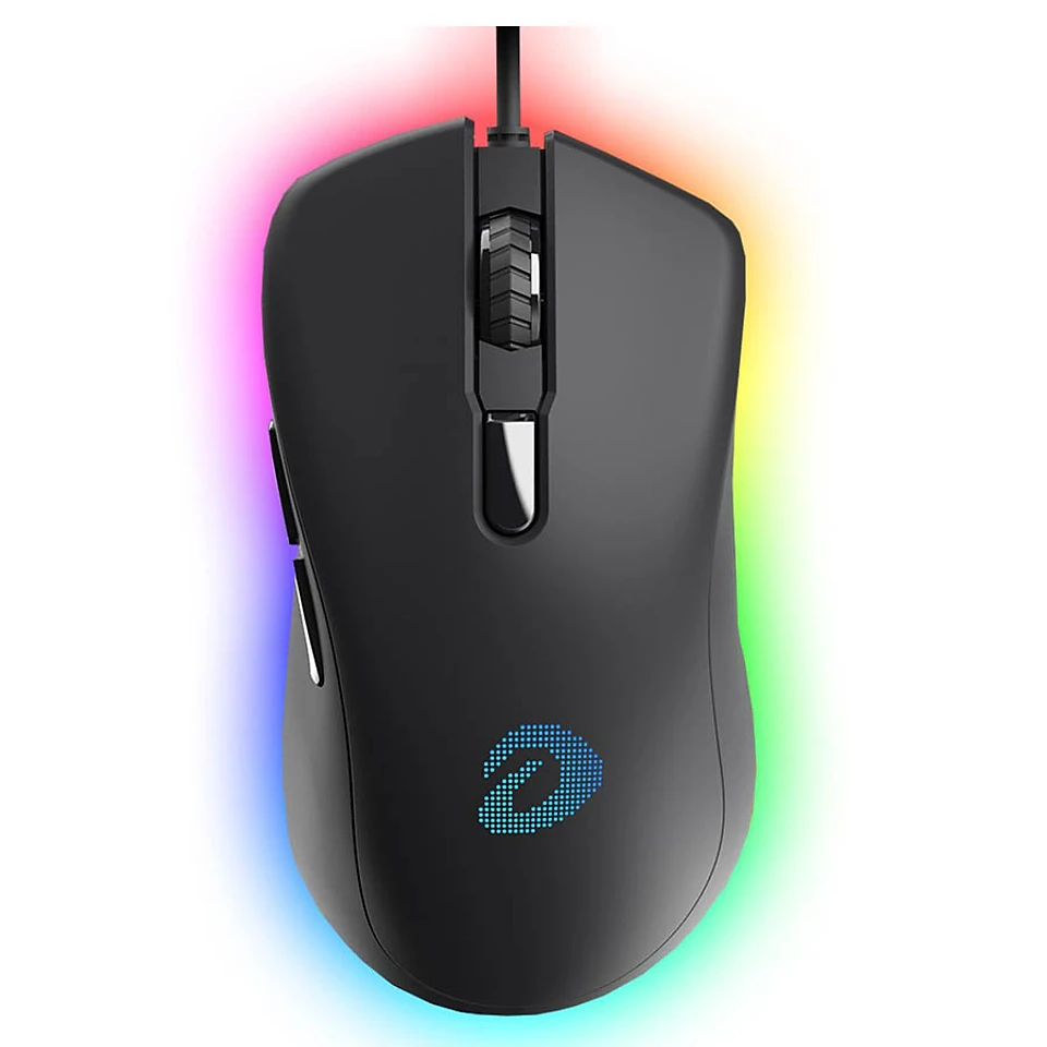 Chuột DareU Gaming EM908 LED RGB - Hàng Chính Hãng - Black