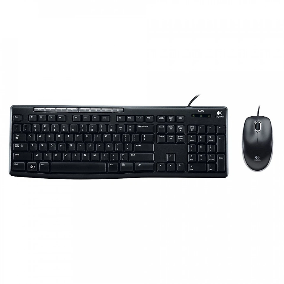 Combo bàn phím + Chuột có dây Logitech MK200