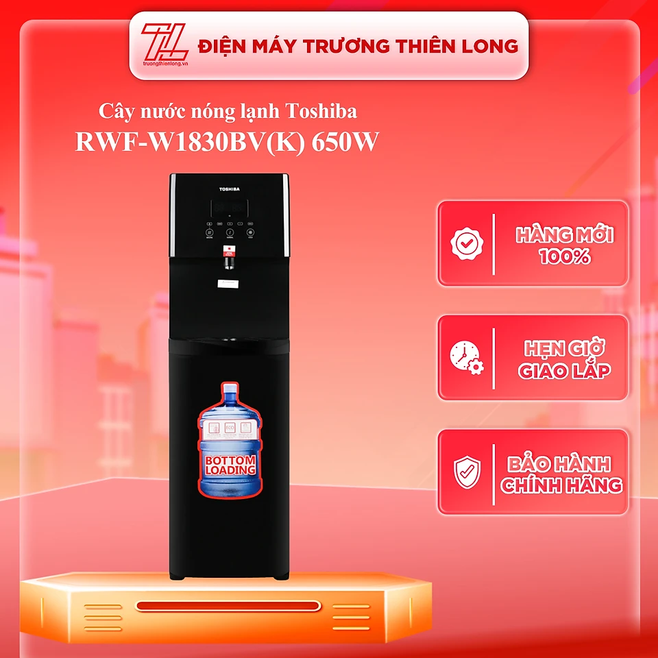 Cây Nước Nóng Lạnh Toshiba RWF-W1830BVK - Hàng Chính Hãng