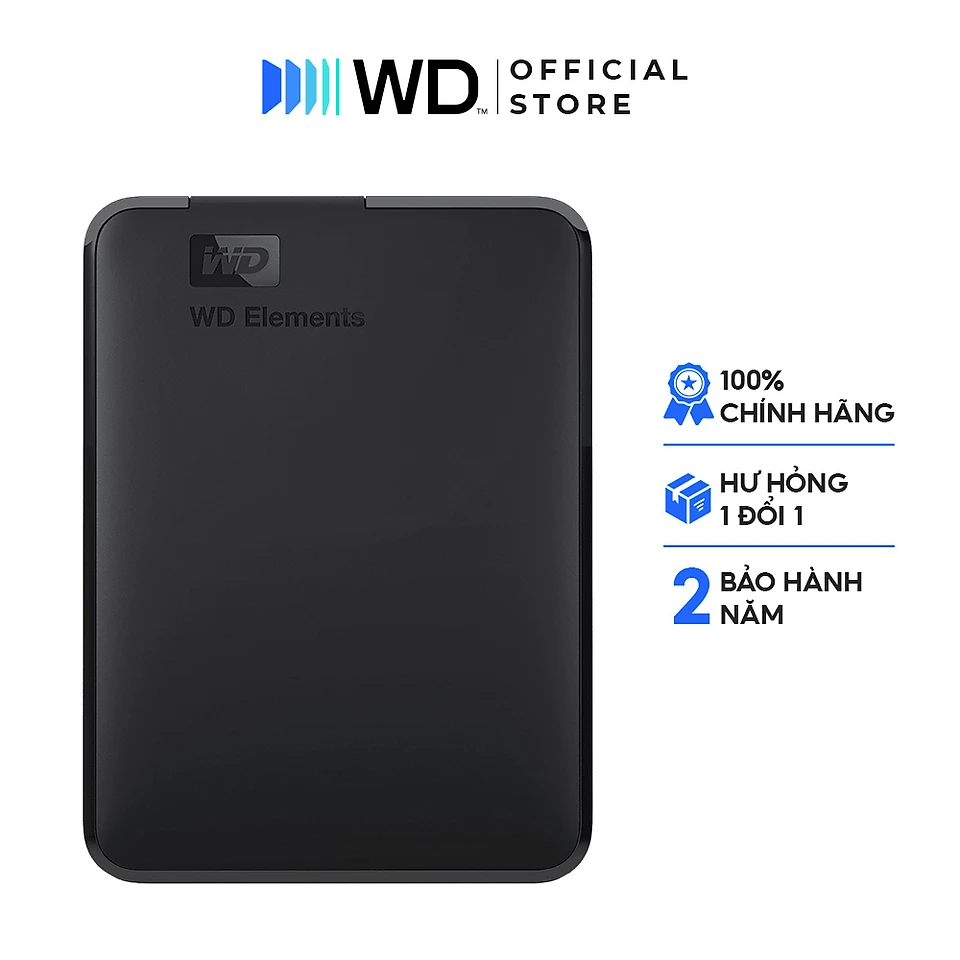 Ổ Cứng Di Động WD Elements Portable 2.5 Hàng Chính Hãng - 2TB