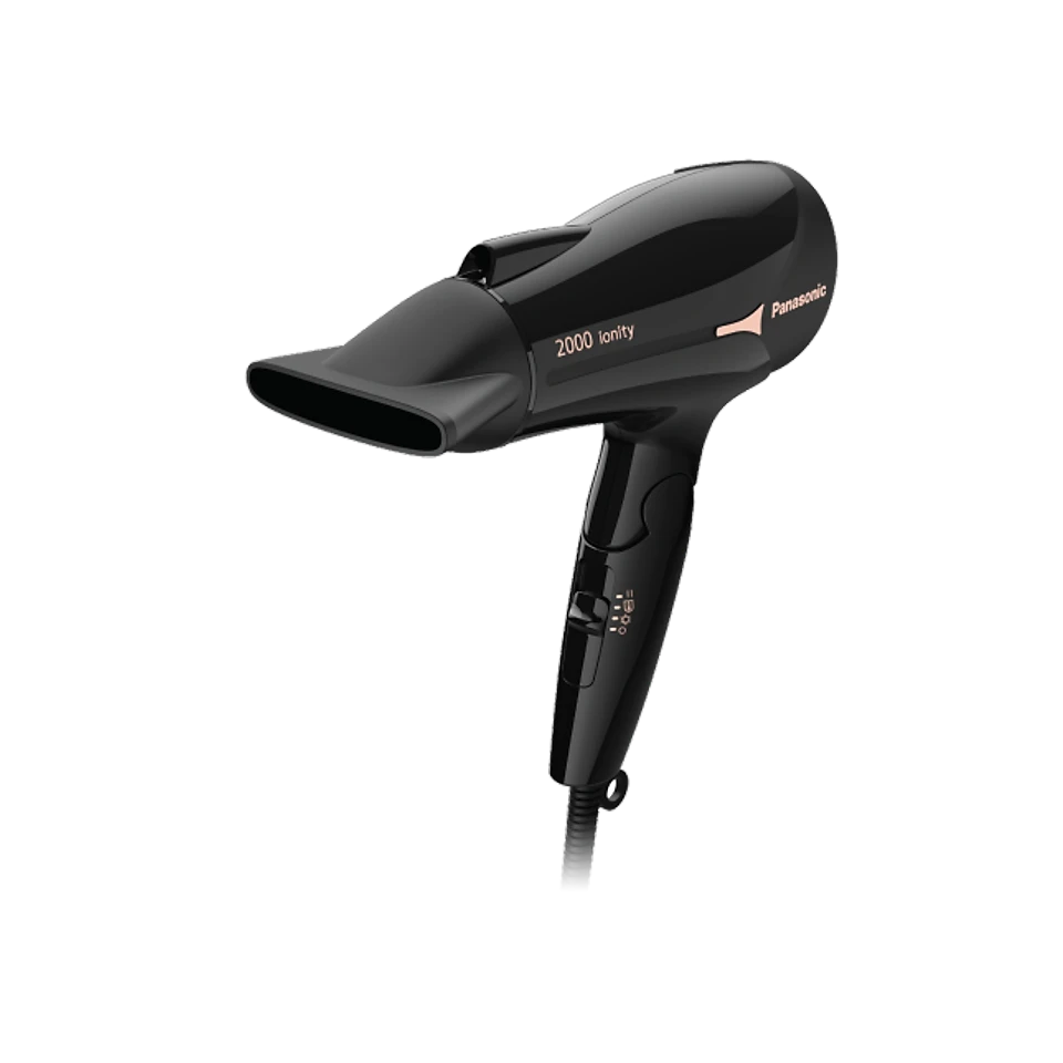 Máy Sấy Tóc ionity Panasonic EH-NE66-K645 Công nghệ ionity bảo vệ và chăm sóc tóc bóng mượt Công suất cực mạnh 2000W Có đầu sấy tạo kiểu - Hàng chính hãng