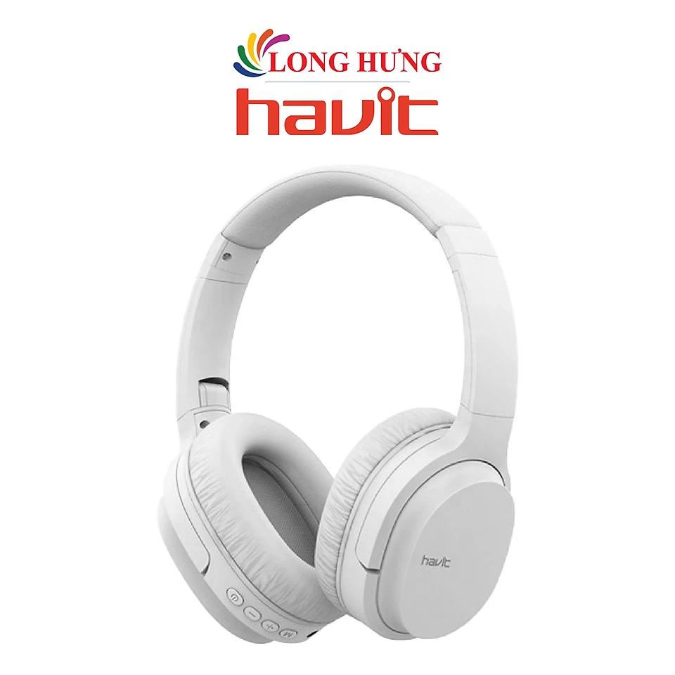Tai nghe chụp tai Bluetooth Havit i62 BT 5.0 HVBT-I62 - Hàng chính hãng - Trắng