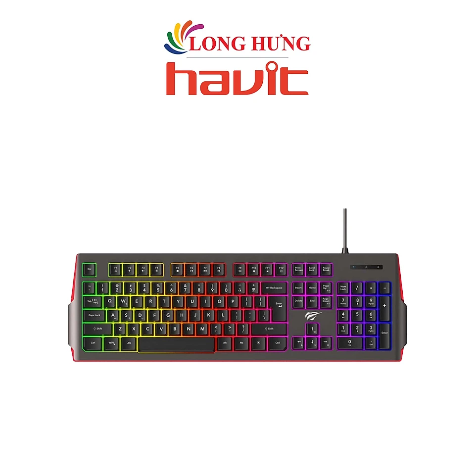 Bàn phím có dây Gaming Havit KB866L - Hàng chính hãng - Đen