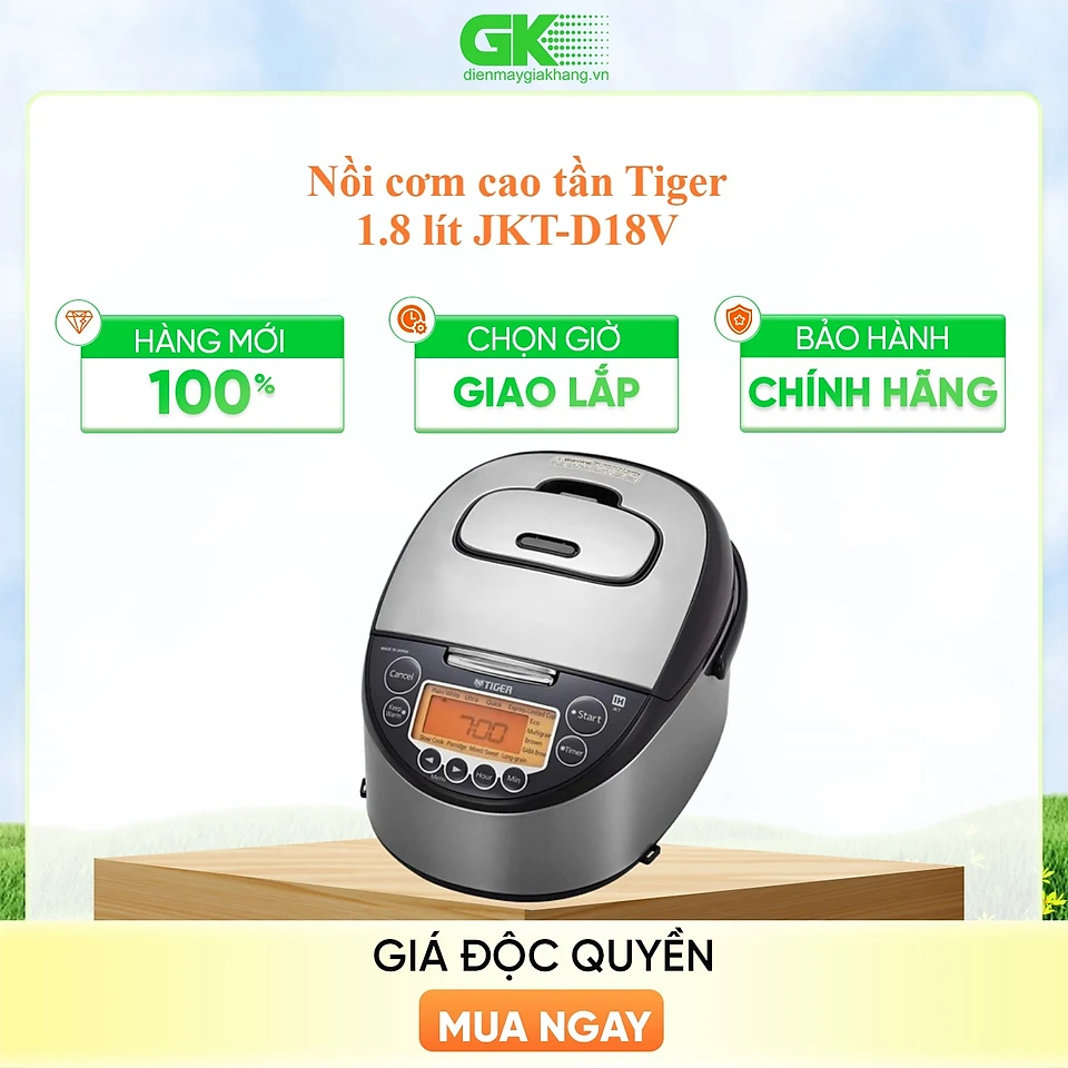 Nồi cơm điện tử cao tần Tiger JKT-D18V