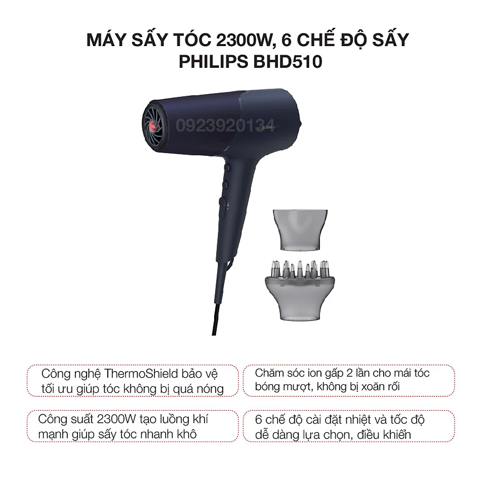 Máy sấy tóc Philips BHD510/00