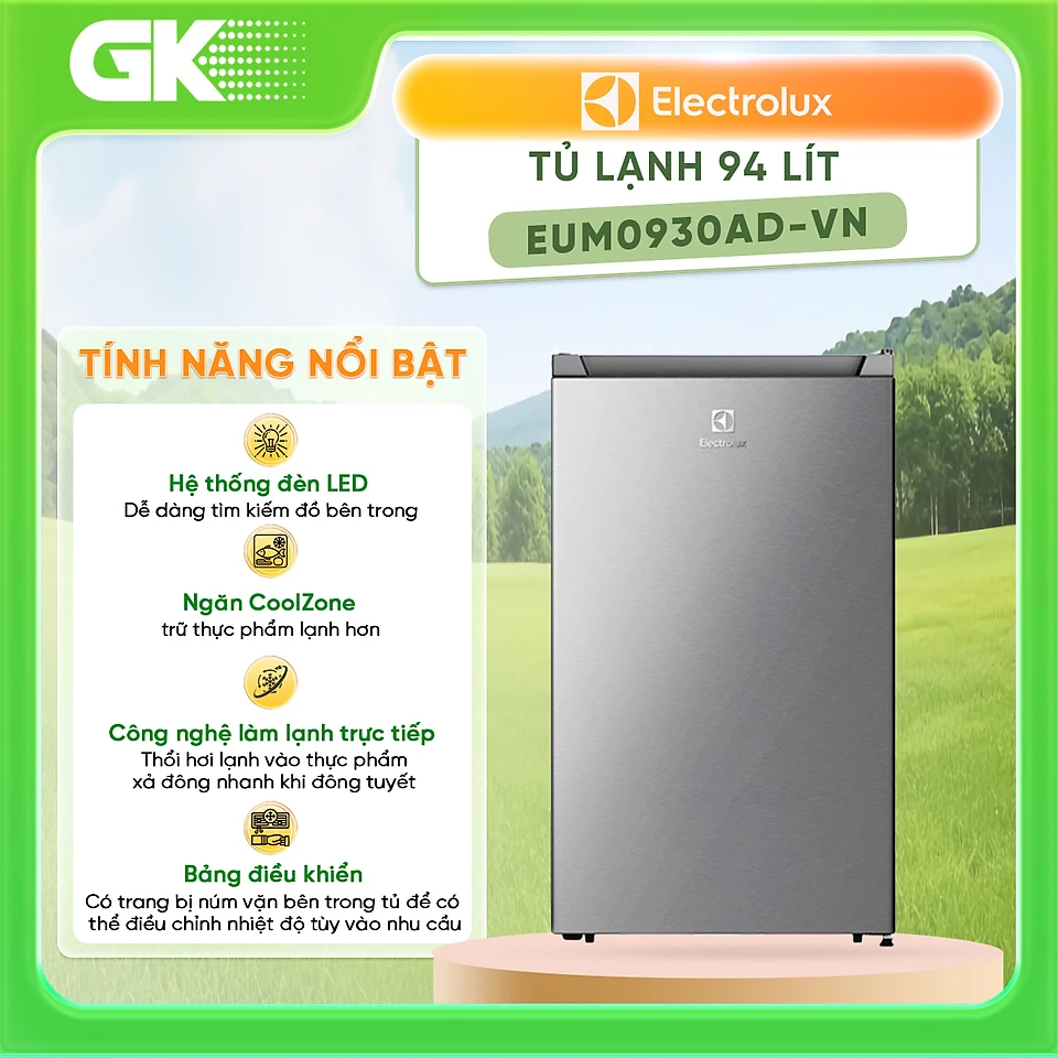Tủ lạnh Electrolux 94 Lít EUM0930AD-VN - Hàng chính hãng chỉ giao HCM