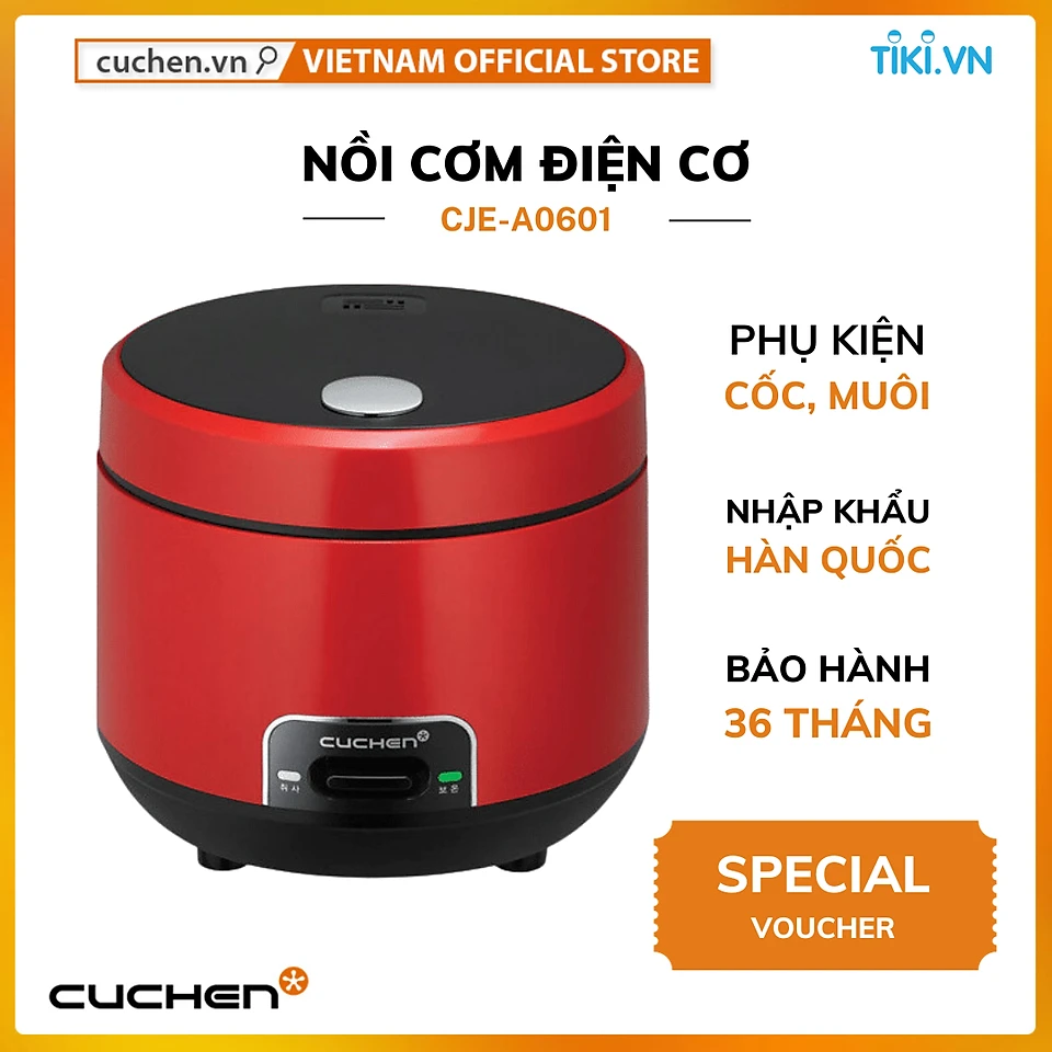 Nồi cơm điện Cuchen CJE-A0601 1.08L Nhập khẩu chính hãng