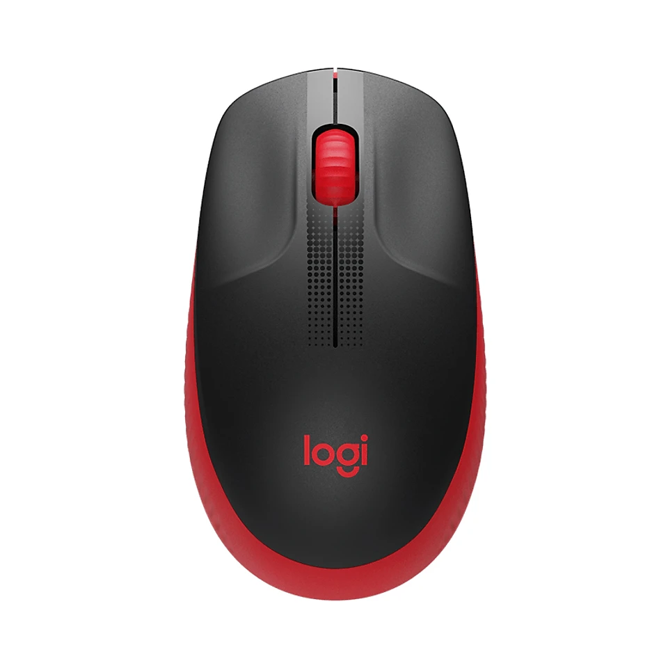 Chuột không dây Logitech M190 - Hàng Chính Hãng - Đỏ