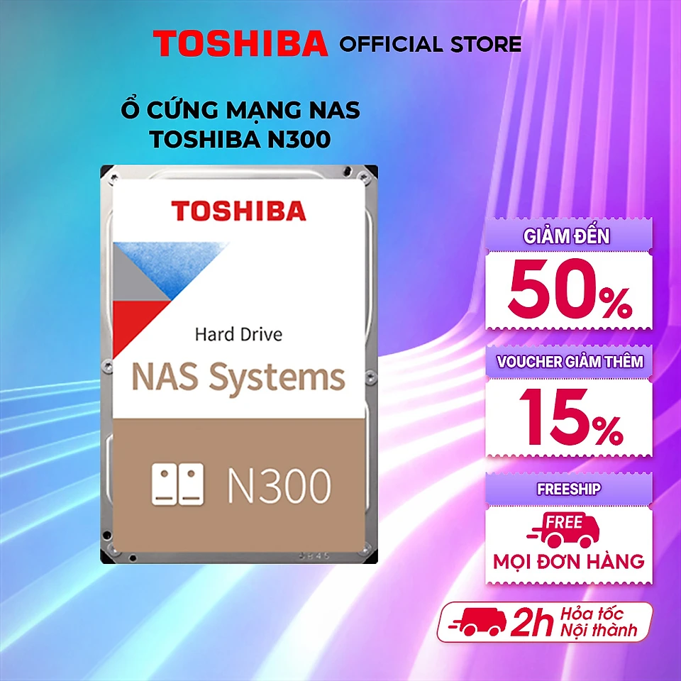 Ổ cứng Nas Toshiba N300 Hàng Chính Hãng - 4TB