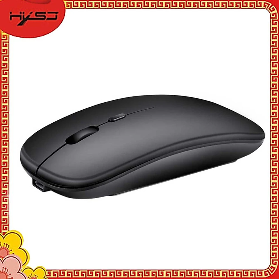 Chuột Không Dây Sạc Điện HXSJ M80 - Hàng chính hãng - Đen