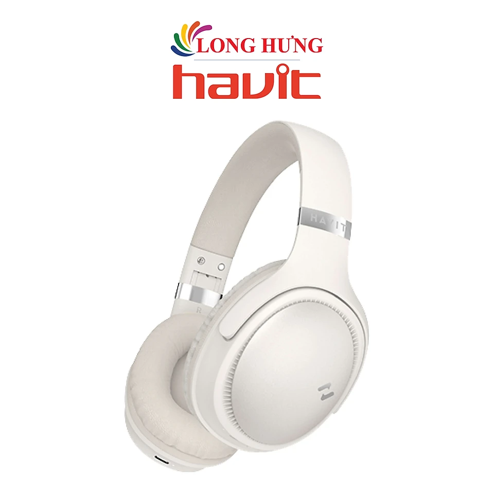 Tai nghe chụp tai Bluetooth Havit H630BT - Hàng chính hãng - Be